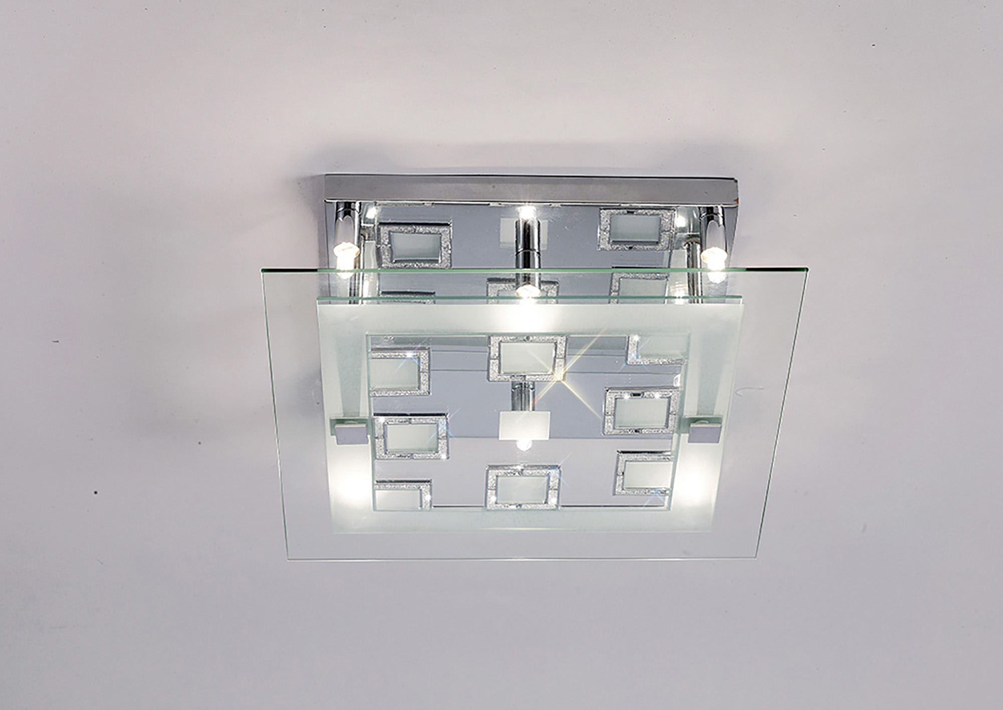 IL30982  Destello Crystal  Flush Ceiling 6 Light